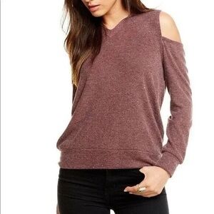 NWT Chaser Love Knit Open Shoulder - Super Soft. size Medium.